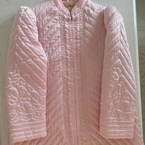 Women's Robe. Quilted, Pink, Size Small